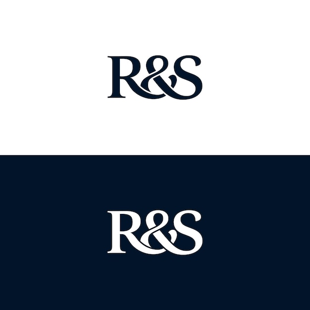 Initial Letter R and S with Connection Style Logo Design Inspiration