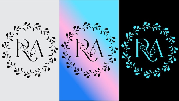 Initial letter RA logo design creative modern symbol icon monogram