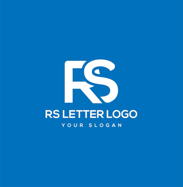 Initial Letter RS Linked Logo Vector Template RS Logo Design