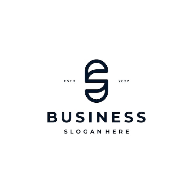 Initial Letter S Line Style Logo Design Inspiration