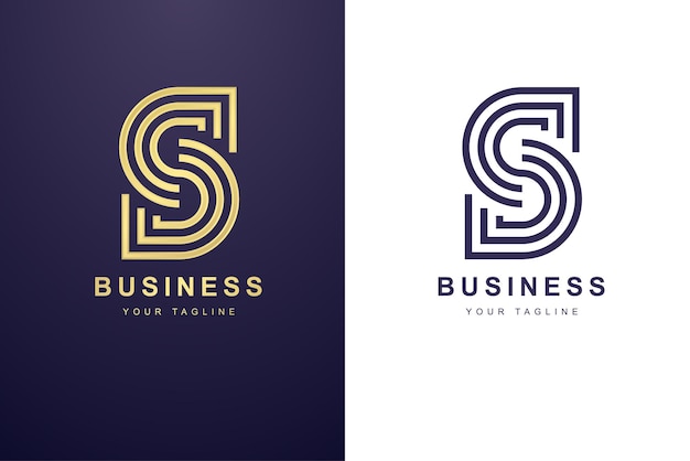 Initial Letter S Logo For Business or Media Company.