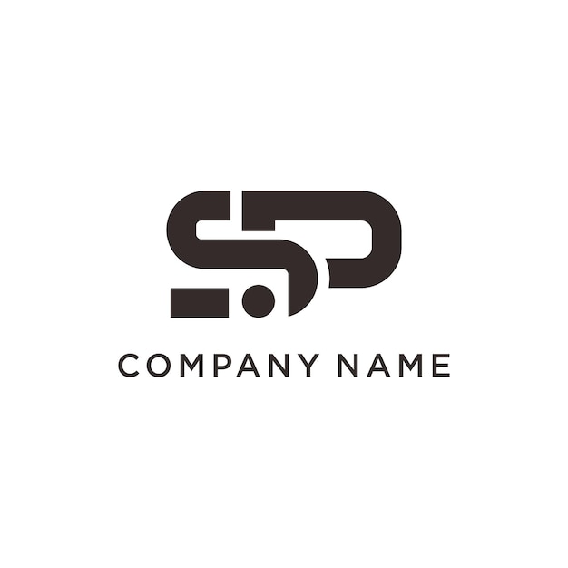 Initial letter SP creative logo template design