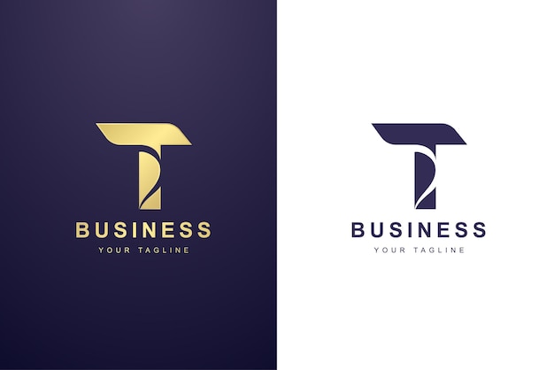 Initial Letter T Logo For Business or Media Company.