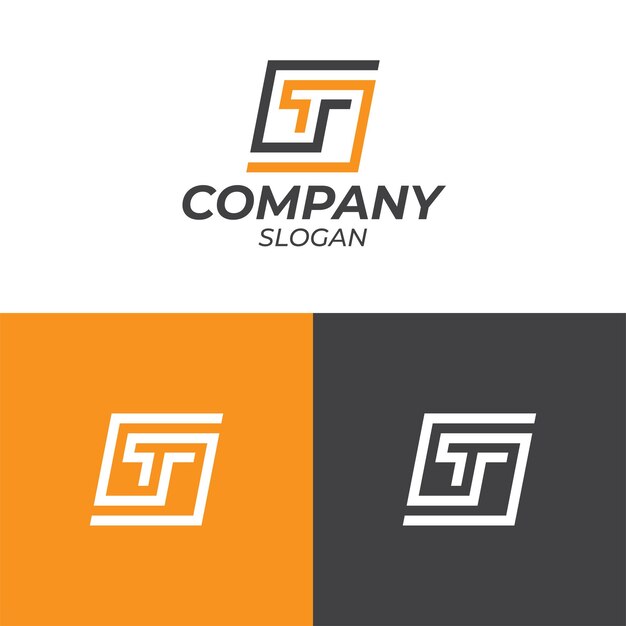 Initial letter t logo template icon Premium Vector