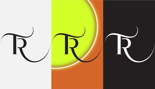 Initial letter TR logo design creative modern symbol icon monogram