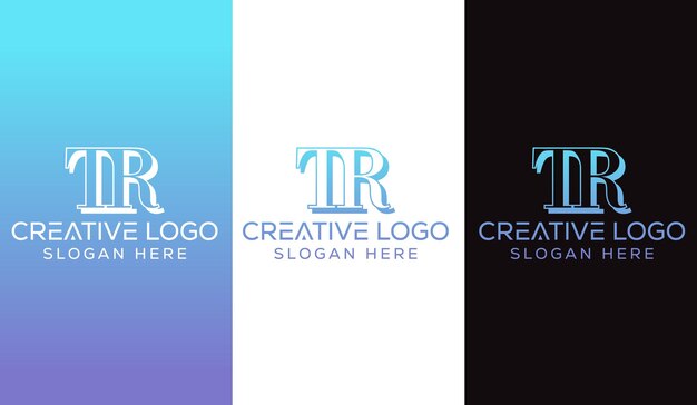 Initial Letter TR Logo Design Monogram Creative Modern Sign Symbol Icon