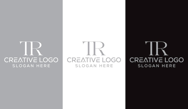 Initial Letter TR Logo Design Monogram Creative Modern Sign Symbol Icon