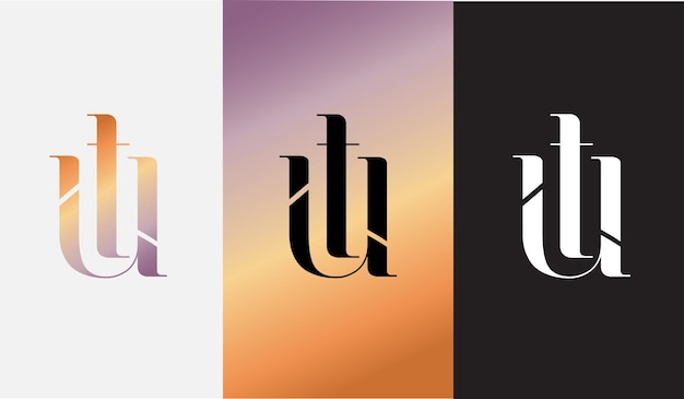 Initial letter tu logo design creative modern symbol icon monogram