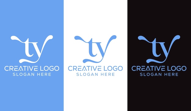 Initial Letter TY Logo Design Monogram Creative Modern Sign Symbol Icon