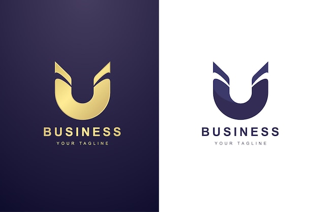 Initial Letter U Logo For Business or Media Company.