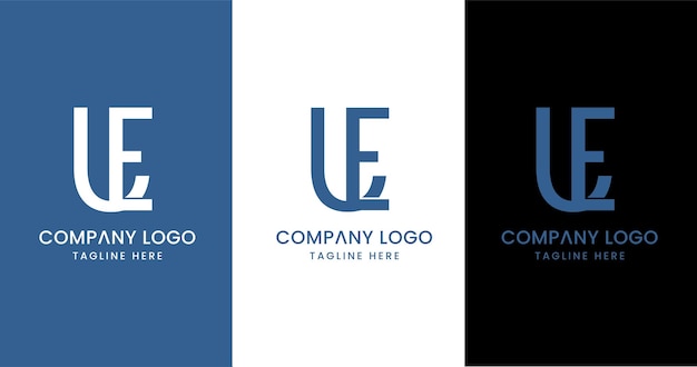 Vector initial letter ue logo design outstanding creative modern symbol sign