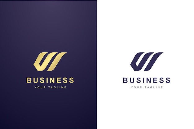 Initial Letter W Logo For Business or Media Company.