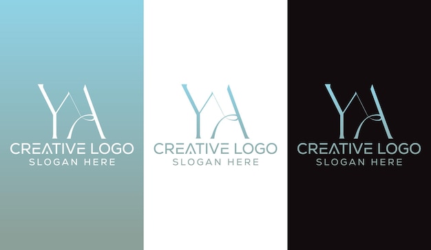 Initial Letter YA Logo Design Monogram Creative Modern Sign Symbol Icon