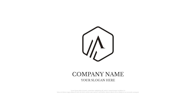 Initial A Logo Design Vector