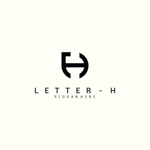 Initial logo h round premium vector premium vector Premium Vector