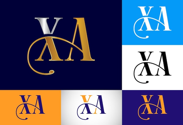 Initial Monogram Letter X A Logo Design Vector Template Graphic Alphabet Symbol For Corporate Business Identity