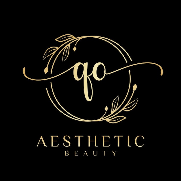 Initial O Aesthetic Beauty Logo