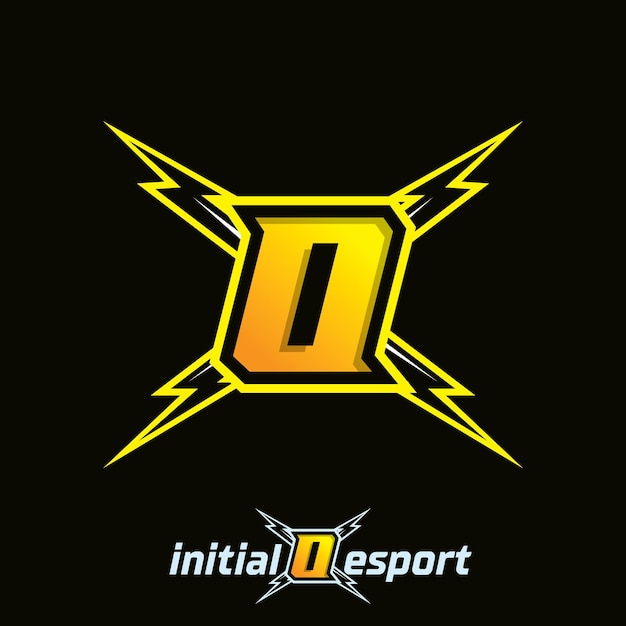 Initial O letter esport logo illustration esport mascot gamer team work design streamer logo