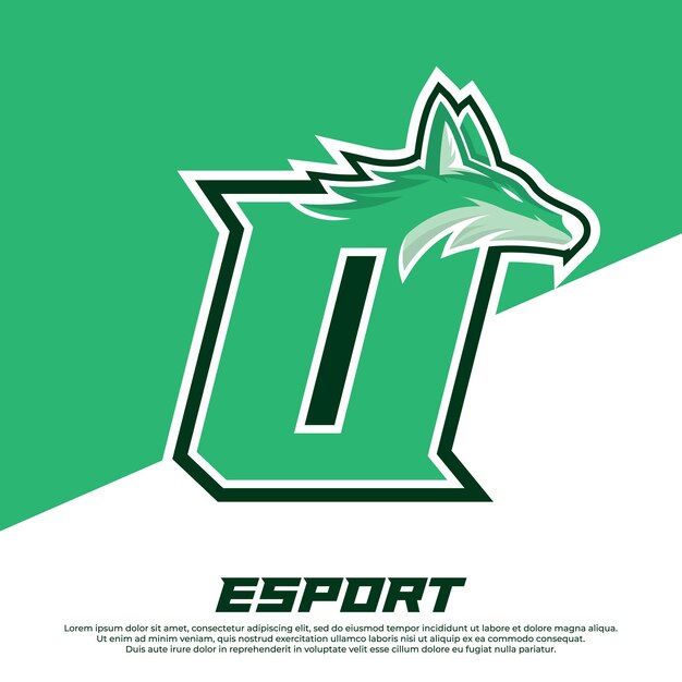 Initial O letter logo design wolves mascot esport logo design Cerberus Head Mascot Esport