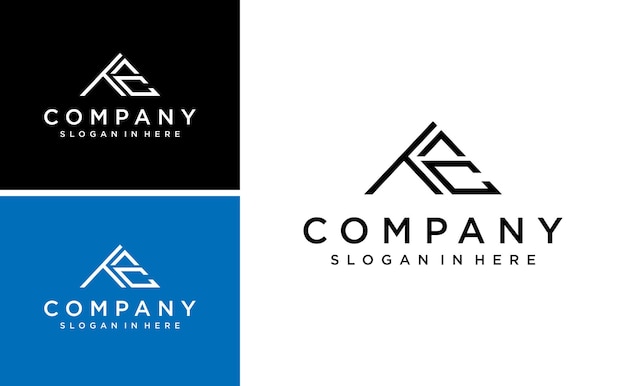 initial TAC ACT TCA logo design vector with triangle shape vector