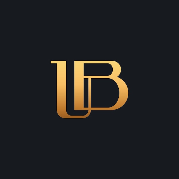 Initial UB BU U B Monogram Logo Template Initial Based Letter Icon Logo Vector illustration