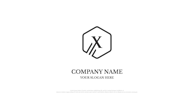 Initial X Logo Design Vector