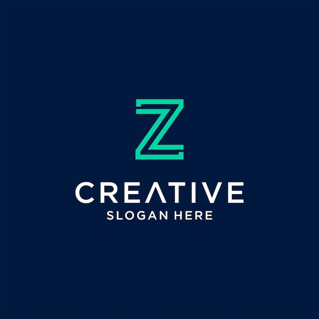 Initial z logo set design for business of fashion sport automotive