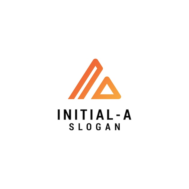 InitialA logo icon design template premium vector