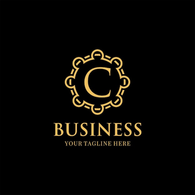 initials C Luxury Elegant Logo