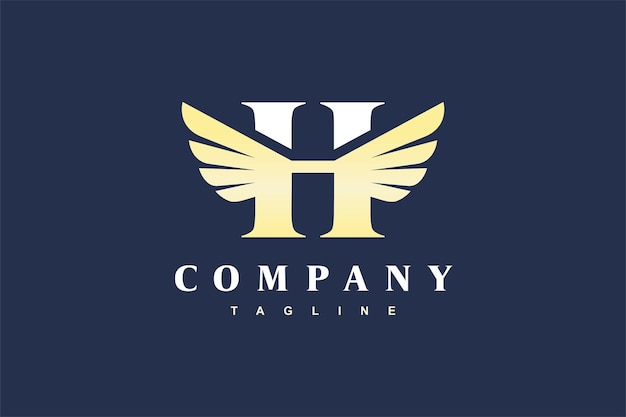 initials H wing logo