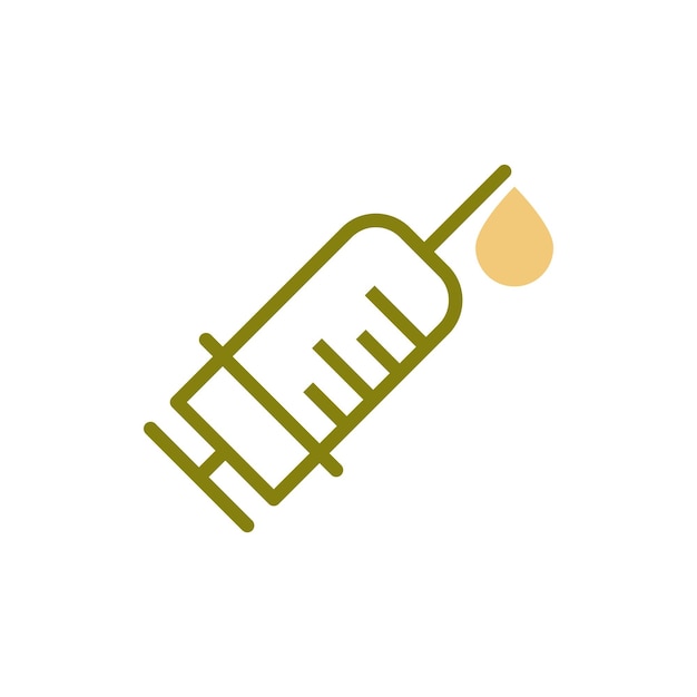 injection syringe icon vector design templates