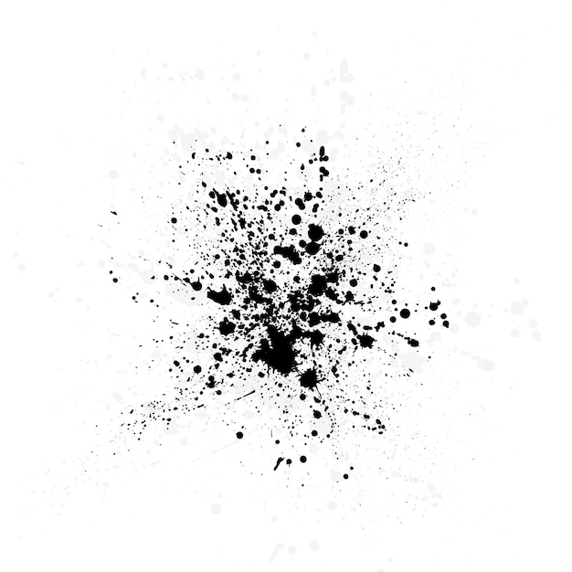 Ink blot stain black