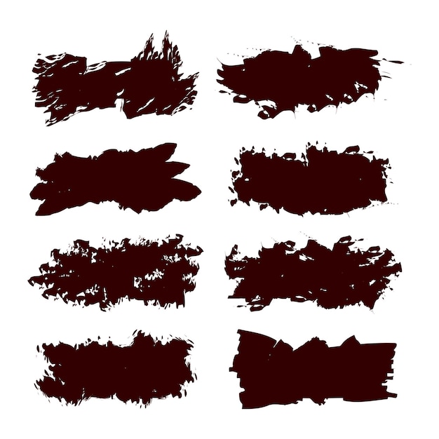 Ink brush stroke maroon collection