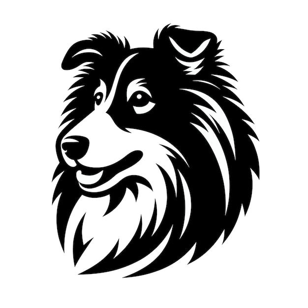 Ink and Fur Monochrome Dog Logo Magic