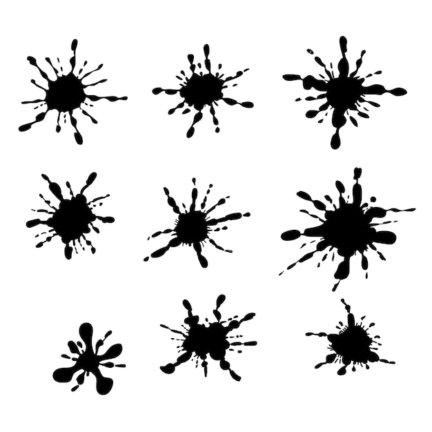 Ink splashes blots