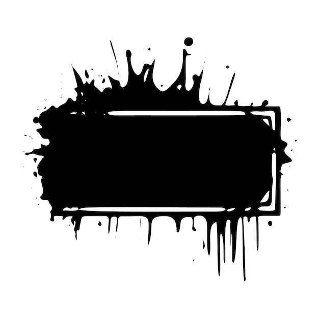 Ink Splatter Abstract Vector Art