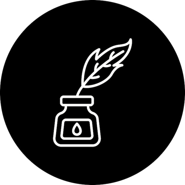 Vector inkwell icon