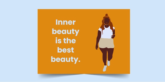 Inner beauty is the best beauty Greeting Card for African Women