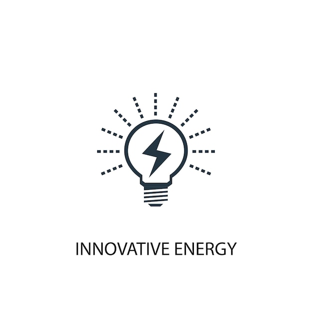 Innovative Energy icon. Simple element illustration. Innovative Energy symbol design from Alternative energy collection. Can be used for web and mobile.