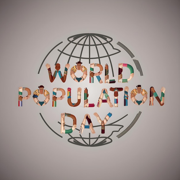 Vector innovative and informative world population day vector illustration graphic