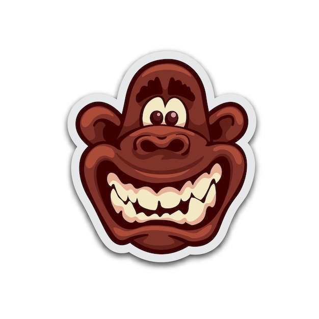 Insane monkey sticker