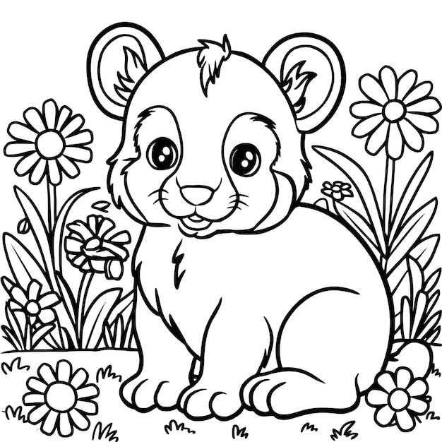 Insect coloring page for kids