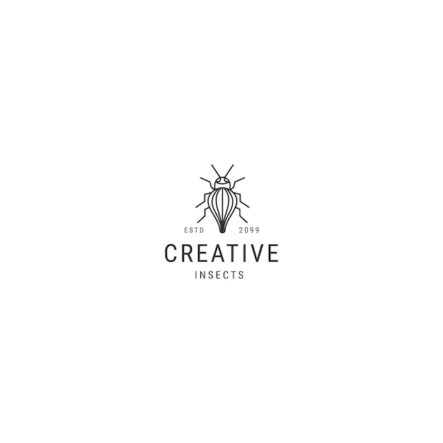 Insect logo icon design template