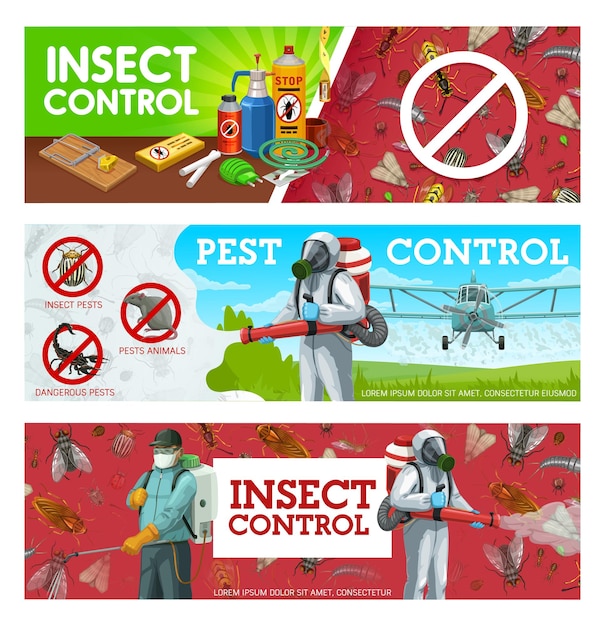 Insects pest control aerial insecticide service