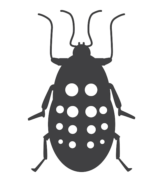 Vector insects silhouette