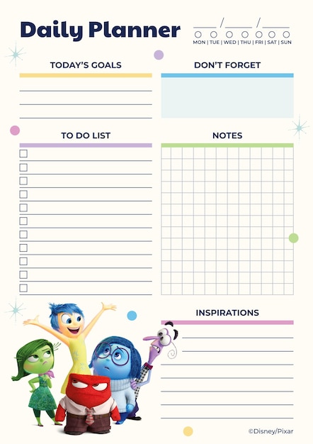 Inside Out Daily Planner