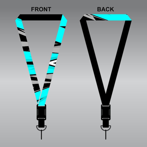 INSPIRASI DESAIN LANYARD UNTUK PERUSAHAAN ANDA DESAIN TALI NAMETAG KEREN EPS.10 FULL VECTOR