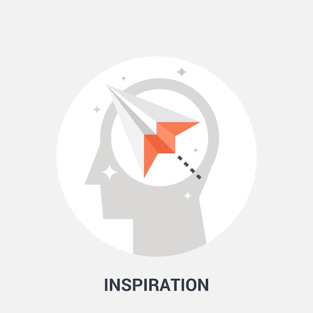 Inspiration icon concept