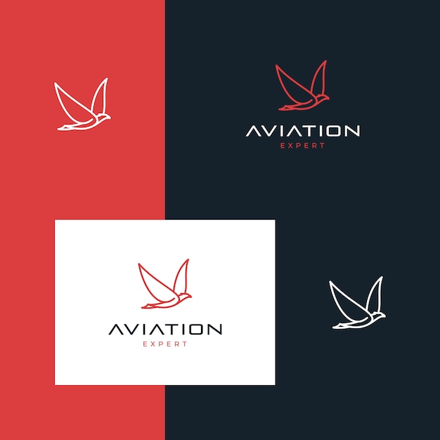 Inspirational logo design aviation.