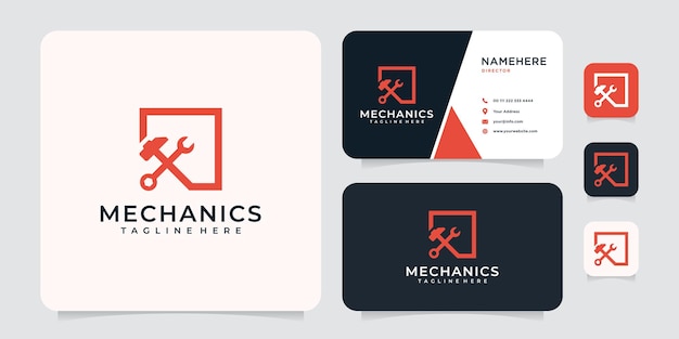 Inspirational mechanics repair gear corporate logo